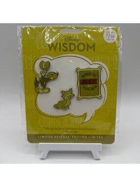 Disney Pin - Wisdom Collection July - Pinocchio Jiminy Cricket Figaro